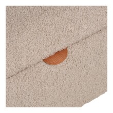 Truhenbank >Harlow< in Beige, Polyester - 95x45x37cm (BxHxT)
