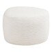 Fußhocker >Hilo< in creme-weiss, Polyester - 55x39x40cm (BxHxT)