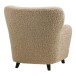Ohrensessel >Lunaro< in Hellbraun, Polyester - 86x87x84cm (BxHxT)