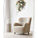 Ohrensessel >Lunaro< in Hellbraun, Polyester - 86x87x84cm (BxHxT)