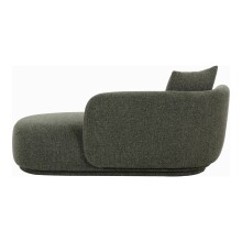 Recamiere >Mykonos< in Grün, Polyester - 88x85x175cm (BxHxT)