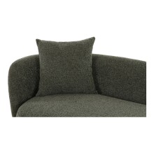 Recamiere >Mykonos< in Grün, Polyester - 88x85x175cm (BxHxT)