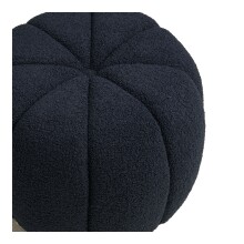 Pouf >Paisley< in Marineblau, Polyester - 48x38x48cm (BxHxT)