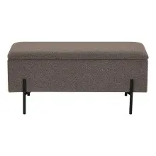 Truhenbank >Watford< in Braun, Polyester -...