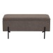 Truhenbank >Watford< in Braun, Polyester - 95x43x36,5cm (BxHxT)