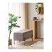 Truhenbank >Watford< in Braun, Polyester - 95x43x36,5cm (BxHxT)