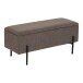 Truhenbank >Watford< in Braun, Polyester - 95x43x36,5cm (BxHxT)