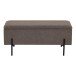 Truhenbank >Watford< in Braun, Polyester - 95x43x36,5cm (BxHxT)