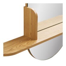 Wandspiegel >Barco< in Eiche natur Dekor - 92x94,5x15cm (BxHxT)