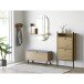 Wandspiegel >Barco< in Eiche natur Dekor - 92x94,5x15cm (BxHxT)