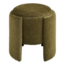 Pouf >Walsdorf< in Grün, Stoff - 42x44x42cm (BxHxT)
