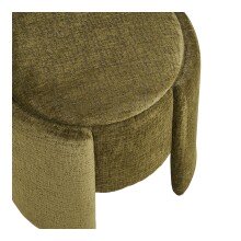 Pouf >Walsdorf< in Grün, Stoff - 42x44x42cm (BxHxT)