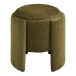 Pouf >Walsdorf< in Grün, Stoff - 42x44x42cm (BxHxT)