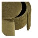 Pouf >Walsdorf< in Grün, Stoff - 42x44x42cm (BxHxT)