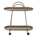 Rollwagen >Empoli< in Braun, Stahl - 27,5x64x60cm (BxHxT)