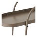 Rollwagen >Empoli< in Braun, Stahl - 27,5x64x60cm (BxHxT)