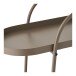 Rollwagen >Empoli< in Braun, Stahl - 27,5x64x60cm (BxHxT)