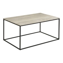 Couchtisch >Vita< in Schwarz / Travertin Dekor -...