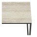 Beistelltisch >Vita< in Travertin, Melaminfolie - 45x45x45cm (BxHxT)