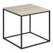 Beistelltisch >Vita< in Travertin, Melaminfolie - 45x45x45cm (BxHxT)
