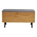 Truhenbank >Barco< in Eiche Natur, Melaminfolie - 92x48x33cm (BxHxT)
