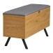Truhenbank >Barco< in Eiche Natur, Melaminfolie - 92x48x33cm (BxHxT)