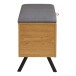 Truhenbank >Barco< in Eiche Natur, Melaminfolie - 92x48x33cm (BxHxT)