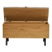 Truhenbank >Barco< in Eiche Natur, Melaminfolie - 92x48x33cm (BxHxT)