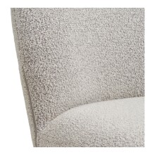 Drehstuhl >Lana< in Sand, Stahl, Stoff, Holzwerkstoff - 50x91,5x63cm (BxHxT)