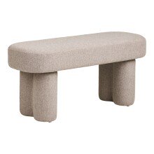 Hockerbank >Weston< in Sand, Stahl, Stoff,...