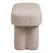 Hockerbank >Weston< in Sand, Stahl, Stoff, Holzwerkstoff - 95x45x36cm (BxHxT)