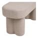 Hockerbank >Weston< in Sand, Stahl, Stoff, Holzwerkstoff - 95x45x36cm (BxHxT)