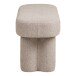 Hockerbank >Weston< in Sand, Stahl, Stoff, Holzwerkstoff - 95x45x36cm (BxHxT)
