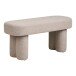 Hockerbank >Weston< in Sand, Stahl, Stoff, Holzwerkstoff - 95x45x36cm (BxHxT)