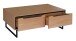 Couchtisch >Brest< in Buche, Teil-massivholz - 110x40x70cm (BxHxT)