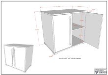 Hochbett >Sam< in Eiche Dekor, Holzwerkstoff - 219x116,6x98cm (BxHxT)