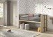Hochbett >Sam< in Eiche Dekor, Holzwerkstoff - 219x116,6x98cm (BxHxT)