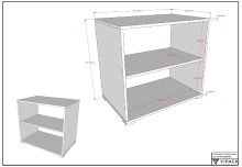 Hochbett >Sam< in Weiß Dekor, Holzwerkstoff - 219x116,6x98cm (BxHxT)