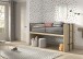 Hochbett >Sam< in Eiche Dekor, Holzwerkstoff - 219x116,6x98cm (BxHxT)