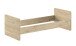 Babybett >Sam< in Eiche Melamin Dekor, Holzwerkstoff - 124,8x95,1x65,8cm (BxHxT)