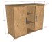 Kommode >Sam< in Eiche Melamin Dekor, Holzwerkstoff - 115,5x89x48cm (BxHxT)