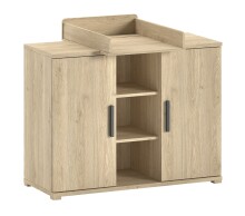 Wickelkommode >Sam< in Eiche Melamin Dekor -...