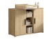 Wickelkommode >Sam< in Eiche Melamin Dekor - 115,5x99x72,2 (BxHxT)