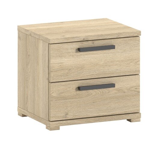 Nachtkommode >Sam< in Eiche Melamin Dekor - 50x50x46,7x39 (LxBxHxT)