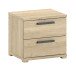 Nachtkommode >Sam< in Eiche Melamin Dekor - 50x50x46,7x39 (LxBxHxT)
