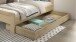 Stauraumbett >Sam< in Eiche Melamin Dekor, Holzwerkstoff - 206,4x87x94,6 (BxHxT)