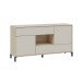 Sideboard >NAPOLI II< in Eiche Dekor / Kaschmir - 151x80x41 (BxHxT)