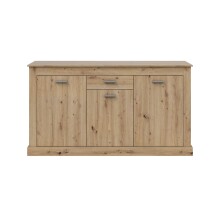 Sideboard >DACITE< in Asteiche Dekor - 158x87x40 (BxHxT)