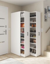 Schuhschrank >Laundry< in Artik Weiß - 37x183x60 (BxHxT)