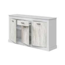 Sideboard >DACITE< in Velho Weiß und Artik Weiß - 158x87x40 (BxHxT)